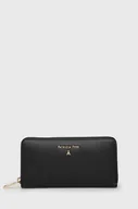 Portfele - Patrizia Pepe portfel skórzany damski kolor czarny CQ4879 L001 - miniaturka - grafika 1