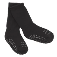 Skarpetki dla dzieci - GoBabyGo antypoślizgowe skarpetki do nauki chodzenia Black 6 m+ - miniaturka - grafika 1