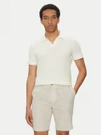 Koszulki męskie - JOOP! Polo 17 JJ-33Baron 30045547 Écru Modern Fit - miniaturka - grafika 1