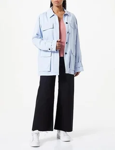 Tommy Hilfiger Kurtka damska Tencel Twill Shacket, BŁĘKITNA, rozmiar EU 46 - Kurtki damskie - miniaturka - grafika 1
