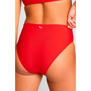 Dół od bikini z wysokim stanem, czerwony - Stroje kąpielowe - miniaturka - grafika 1