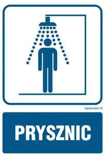RB040 PRYSZNIC MĘSKI, PN - PŁYTA PCV 1MM; (150X225MM) - Systemy ekspozycyjne i znaki informacyjne - miniaturka - grafika 1