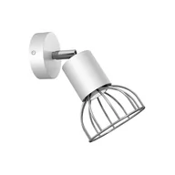 Lampy ścienne - Spot ścienny Danjel z metalu biały/srebrny - miniaturka - grafika 1
