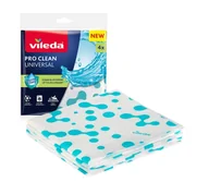 Ściereczki, gąbki, czyściki - Vileda Pro Clean ściereczka uniwersalna z enzymami 4 sztuk - miniaturka - grafika 1