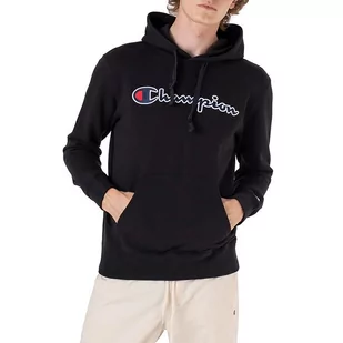 Bluza Champion Embroidered Script Logo Hoodie 217060-KK001 - czarna - Bluzy sportowe męskie - miniaturka - grafika 1
