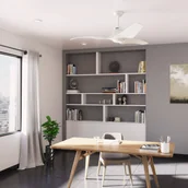 Wentylatory sufitowe - Hunter Stingray DC wentylator sufitowy LED biały - miniaturka - grafika 1