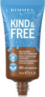Rimmel Kind&Free skin tint - podkład do twarzy 601 Soft chocolate - Podkłady do twarzy - miniaturka - grafika 1