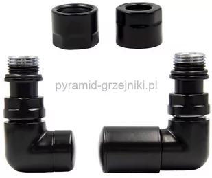 Varioterm Zawór regulacyjny Vision ze złączką PEX/CU - czarny mat miedziana - CU 15 mm prawy VIR24P(CU) - Zawory i kraniki - miniaturka - grafika 1