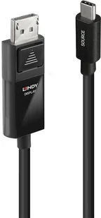 Kabel USB Lindy USB-C - DisplayPort 3 m Czarny (43343) - Kable USB - miniaturka - grafika 1