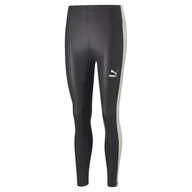 Legginsy - Legginsy damskie Puma T7 HIGH WAIST SHINY czarne 53622601-XS - miniaturka - grafika 1