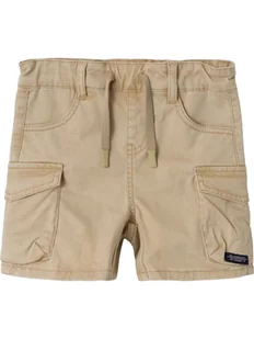 NAME IT Szorty materiałowe Ben 13225803 Brązowy Baggy Fit - Spodenki damskie - miniaturka - grafika 1