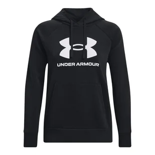 Damska Bluza UNDER ARMOUR UA RIVAL FLEECE BIG LOGO HDY 1379501-001 – Czarny - Bluzy damskie - miniaturka - grafika 1
