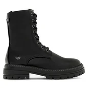 Botki damskie - Botki Mustang 1398-507 Czarny - miniaturka - grafika 1