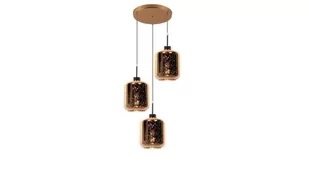 Lumina Deco Deco POTRÓJNA NOWOCZESNA LAMPA WISZĄCA ZWIS ZŁOTA ALACOSMO W3-RD DECO LDP 6811-3-RD (GD) - Lampy sufitowe - miniaturka - grafika 1