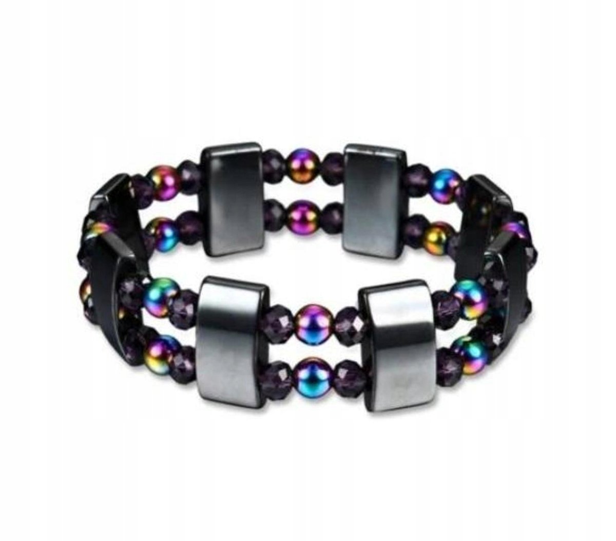 BRANSOLETKA ZDROWOTNA MAGNETYCZNA HEMATYT!