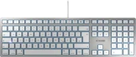 Klawiatury - CHERRY KC 6000 SLIM FOR MAC klawiatura Biuro USB AZERTY Francuski Srebrny JK-1610FR-1 JK-1610FR-1 - miniaturka - grafika 1