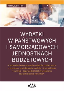 Wydatki w państwowych i sam jedn budż/JBK1390 Rup Wojciech - Prawo - miniaturka - grafika 1