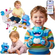 Zabawki interaktywne dla dzieci - Nauka Liczenia i Języka ANGIELSKIEGO Dwujęzyczny Hipcio DUMEL PREZENT DLA ROCZNIAKA NA ŚWIĘTA + EBOOK-2 - miniaturka - grafika 1