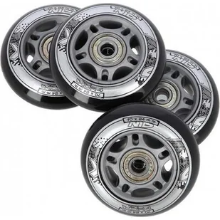 Nils EXTREME PU 70x24 82A CZARNE N (4 szt.) + ABEC-9 (8 szt.) ZESTAW EXTREME - Akcesoria do skatingu - miniaturka - grafika 1