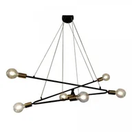 Lampy sufitowe - Light Prestige Estrella 6 wisząca czarna LP-075/6P BK - miniaturka - grafika 1