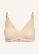 Biustonosze - Skiny Biustonosz Trójkątny Micro Essentials beige - miniaturka - grafika 1