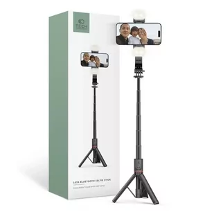Selfie Stick L05S Wireless statyw Tripod & Led Light Black - Selfie stick - miniaturka - grafika 2