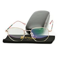 Okulary korekcyjne, oprawki, szkła - Minusy -2.00 dioptrie Okulary korekcyjne dla krótkowidzów z antyrefleksem ST316C - miniaturka - grafika 1