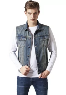 kamizelka DENIM VEST lightblue jeansowa-S - Moda i Uroda OUTLET - miniaturka - grafika 1