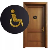 Tablice i flipcharty - TABLICZKA TOALETA WC PIKTOGRAM DLA NIEPEŁNOSPRAWNYCH OZNACZENIE NA DRZWI - miniaturka - grafika 1