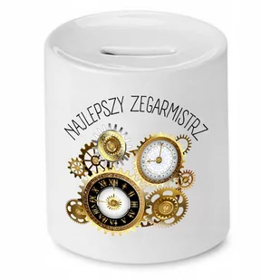 SKARBONKA DLA ZEGARMISTRZA NAJLEPSZY ZEGARMISTRZ z Nadrukiem ze Zdjęciem - Skarbonki - miniaturka - grafika 1