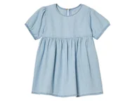 Sukienki i spódniczki dla dziewczynek - lupilu® Sukienka jeansowa dziecięca z bawełny (Niebieski, 128) - miniaturka - grafika 1