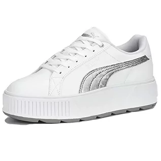 Trampki damskie - PUMA Damskie trampki Karmen Space Metallics, Puma Białe matowe srebro, 39 EU - grafika 1