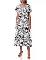 Sukienki - faina Sukienka damska - Zebraprint 19226444, biało-czarna, M, biały czarny, M - miniaturka - grafika 1
