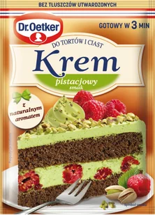 DR OETKER KREM DO TORTÓW PISTACJOWY 105G - Dodatki do ciast w proszku - miniaturka - grafika 1