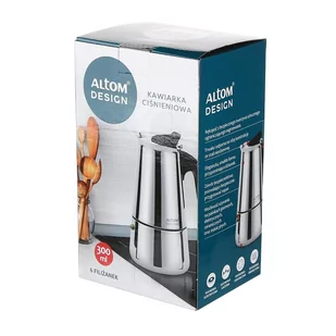 Lumarko Kawiarka Stalowa 300ML (Na 6 Filiżanek) - Filiżanki - miniaturka - grafika 5