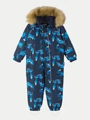 Kombinezony dla dzieci - Reima Kombinezon zimowy Lappi 5100129C Granatowy Regular Fit - miniaturka - grafika 1