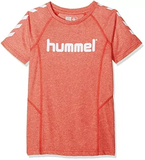 Odzież sportowa dziecięca - Hummel chłopcy hml pitter S/S T-Shirt, czerwony, 152 200076-3991 - grafika 1