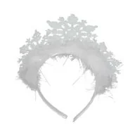 Dodatki do strojów karnawałowych - Arpex Tiara Królowej Śniegu, Śnieżynki TIARA/4315-AR - miniaturka - grafika 1