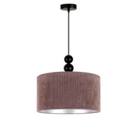 Lampy sufitowe - Duolla - Żyrandol na lince LYON 1xE27/15W/230V śr. 40 cm brązowy - miniaturka - grafika 1