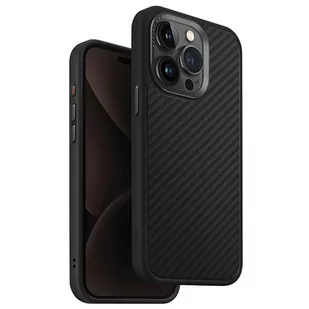 UNIQ etui Keva iPhone 15 Pro Max 6.7" Magclick Charging czarny/carbon black - Etui i futerały do telefonów - miniaturka - grafika 1