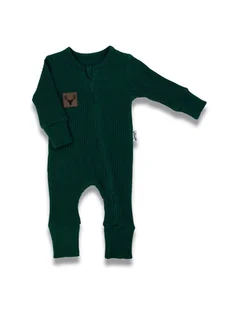 Niemowlęcy pajac bawełniany w prążek zielony Nicol,r.68 - Pajacyki dla niemowląt - miniaturka - grafika 1