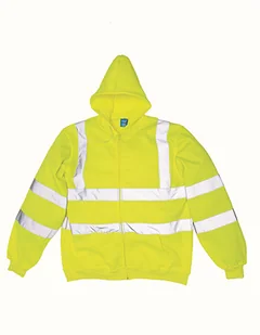 YOKO Męska bluza z kapturem HVK07 Żółty Hi-Vis Żółty M - Bluzy męskie - miniaturka - grafika 1