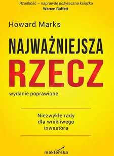 Najważniejsza rzecz - E-booki - biznes i ekonomia - miniaturka - grafika 1