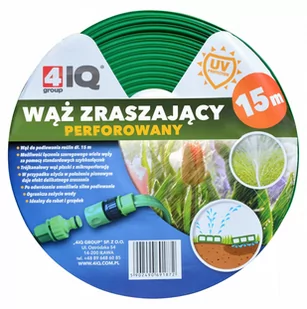 4IQ Wąż zraszający perforowany 15m - Węże ogrodowe i zraszacze - miniaturka - grafika 1