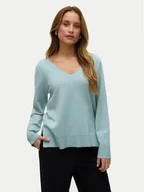 Bluzki damskie - Vero Moda Bluzka Silje 10320451 Zielony Loose Fit - miniaturka - grafika 1