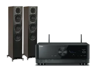 Zestawy stereo - Yamaha RX-V6A (czarny) + Uni-Fi Reference F5 (czarny) - miniaturka - grafika 1