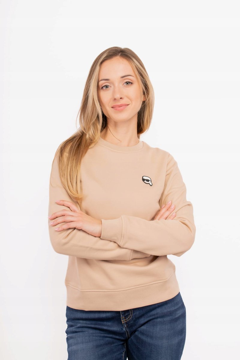Bluza damska Karl Lagerfeld 245W1810 beżowy - M