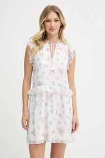 Pepe Jeans sukienka kolor biały mini prosta PL953752 - Sukienki - miniaturka - grafika 1