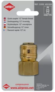 AIRPRESS Szybkozłącze 1/2 cala wewnętrzne - Akcesoria do elektronarzędzi - miniaturka - grafika 1