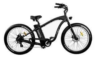 Rower elektryczny SCOOPPER C - czarna rama / białe obręcze - Rowery elektryczne - miniaturka - grafika 1
